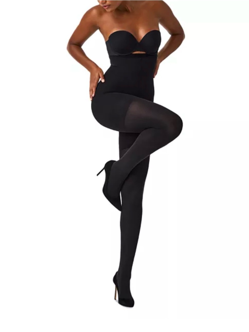 SPANX Black High-Waist Shaping Tights